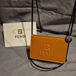 Fendi Mustard Yellow Card Holder